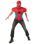 Marvel Comics Spider-Man deluxe padded chest top costume for adults.