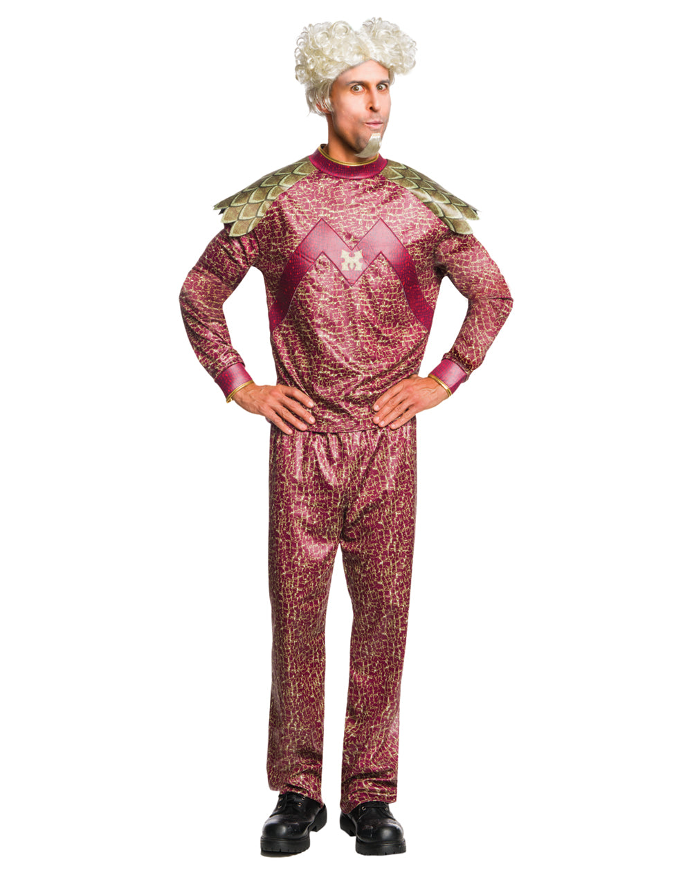 Zoolander 2 Mugatu burgundy costume for adults.