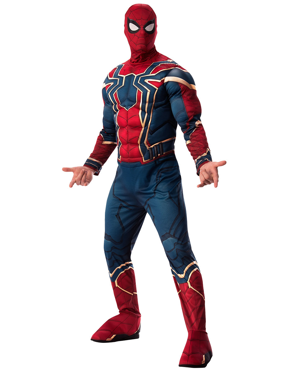 Avengers Infinity War Iron Spider-Man deluxe costume for adults.