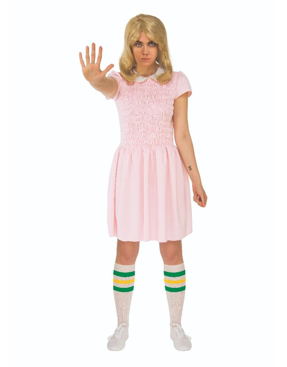 Stranger Things Eleven dress costume for women.