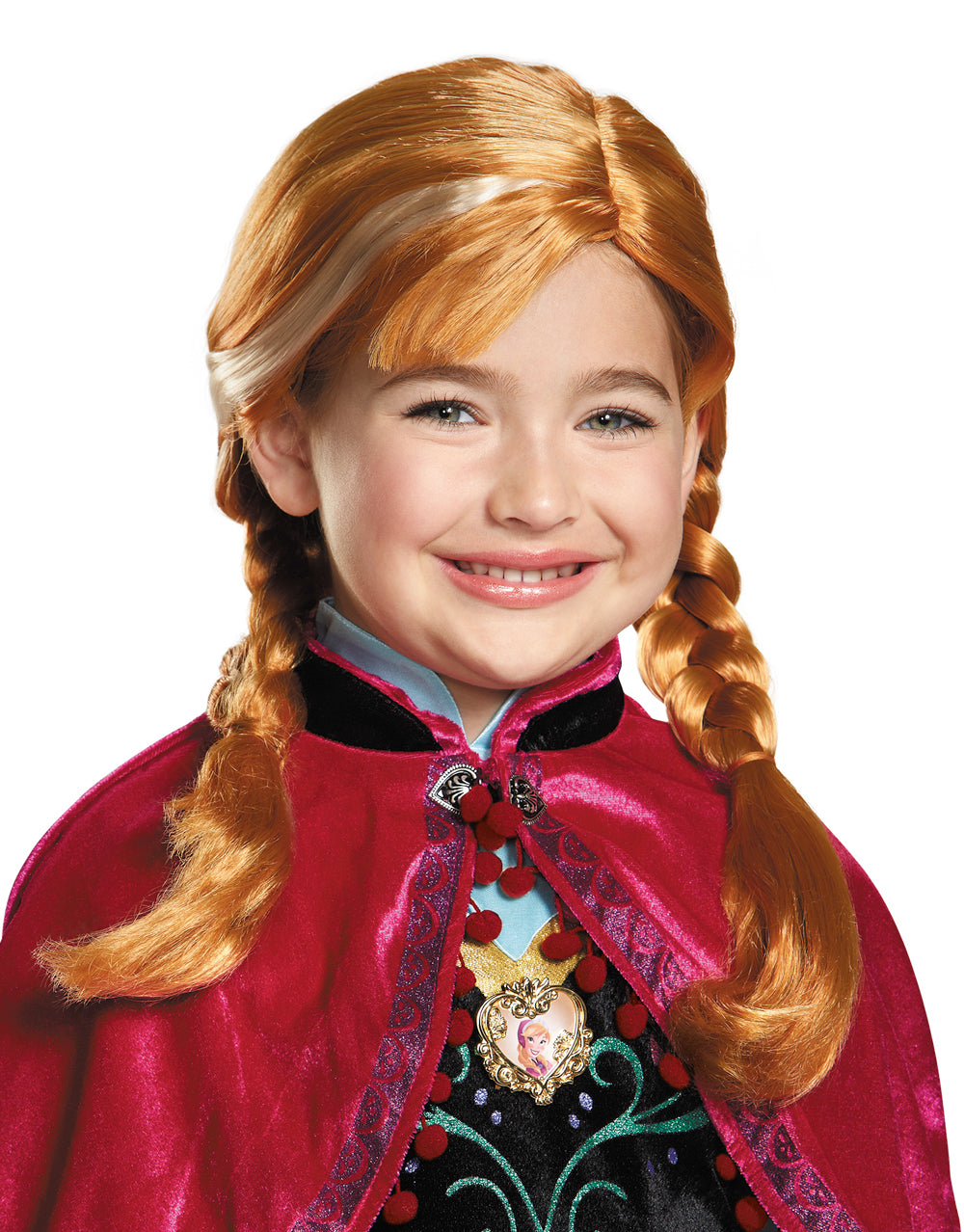 Frozen Anna wig costume accessory for kids.