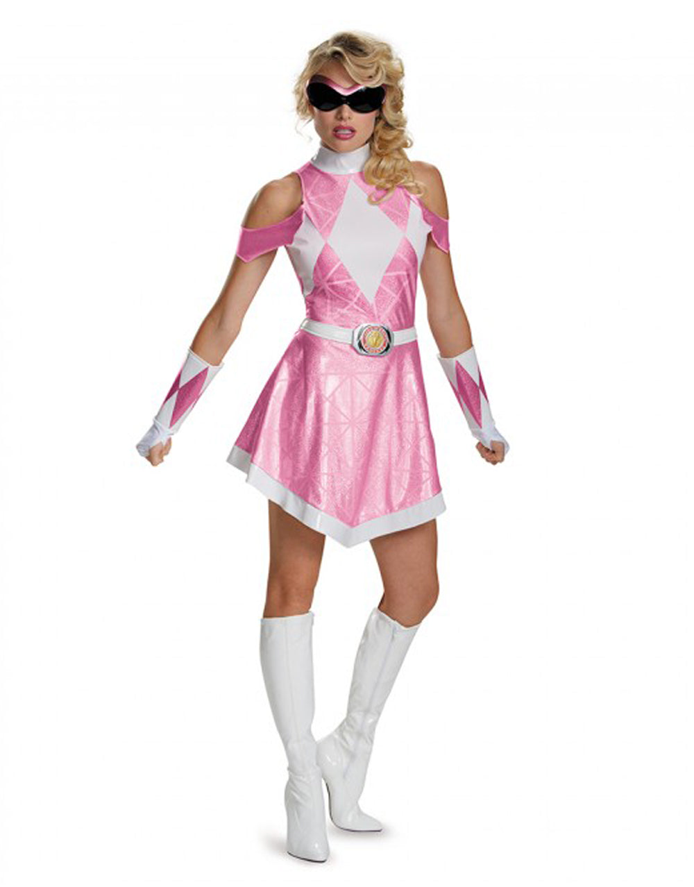 Mighty Morphin Power Rangers Pink Ranger sassy deluxe costume for women.