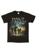 Halo Reach graphic on a black adult t-shirt.