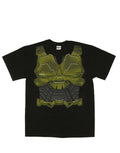 Halo Spartan graphic on a black adult t-shirt.