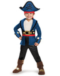 Jake and the Never Land Pirates Captain Jake deluxe costume for kids.