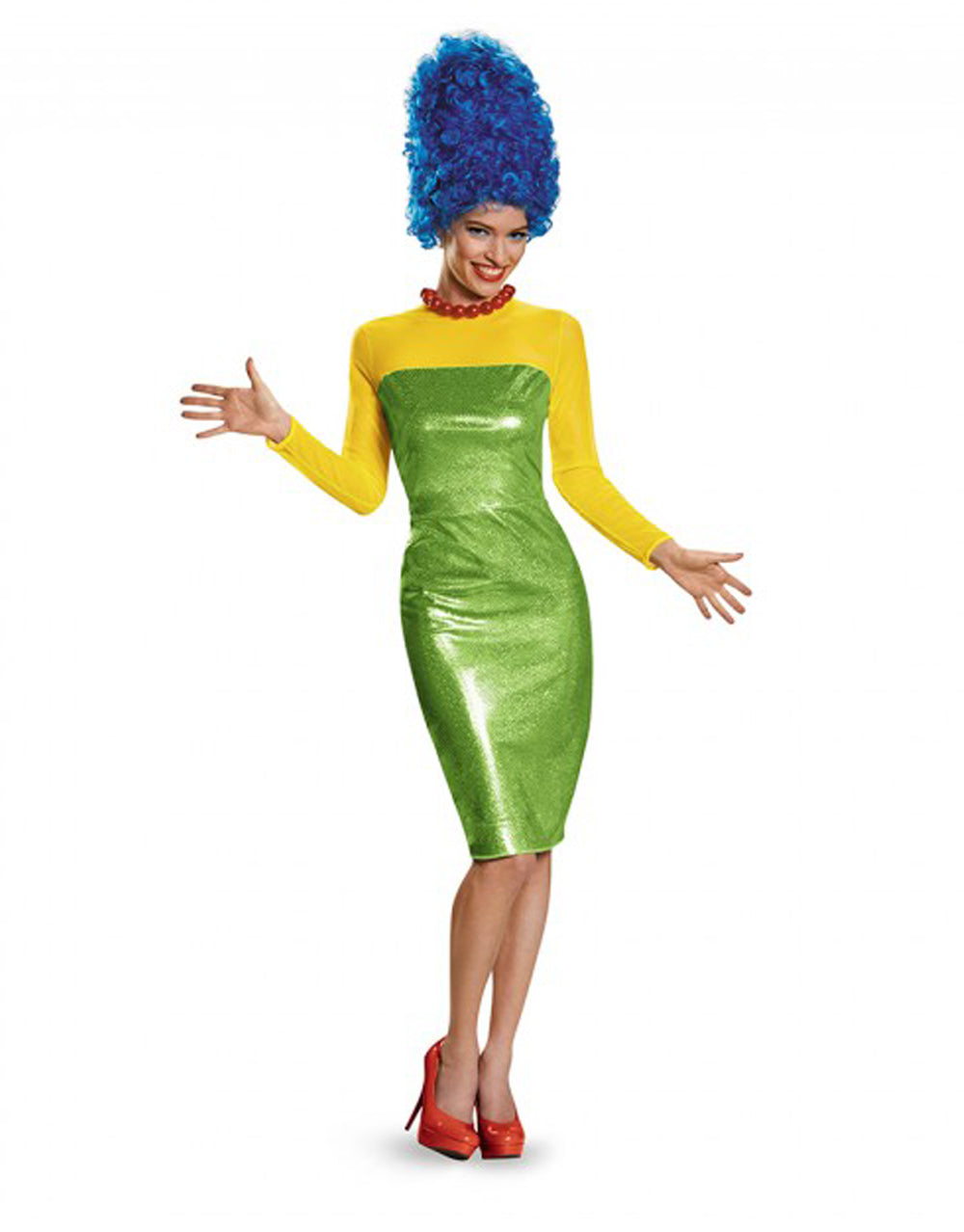 The Simpsons Marge Simpson glam costume for women.