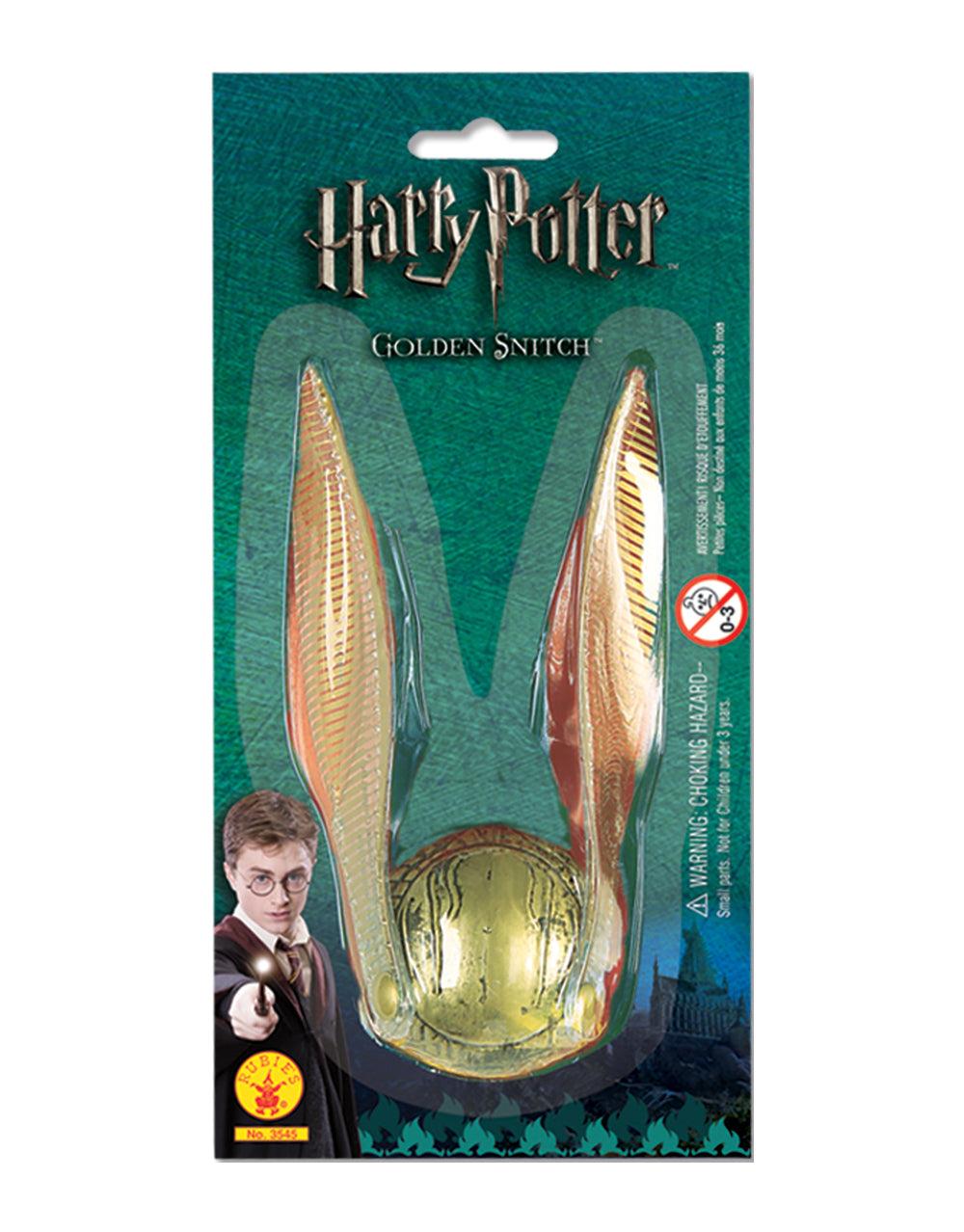 Harry Potter golden snitch costume accessory for kids and adults.
