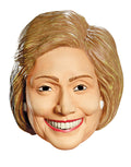 Hillary Clinton deluxe full mask costume accessory for adults.