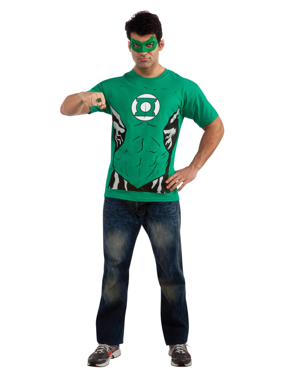DC Comics Green Lantern costume top for adults.