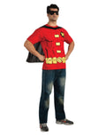 DC Comics Robin costume top for adults.