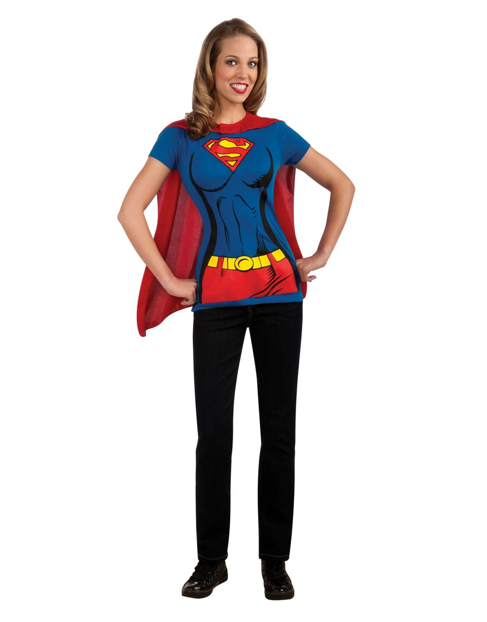 DC Comics Supergirl costume t-shirt for women.