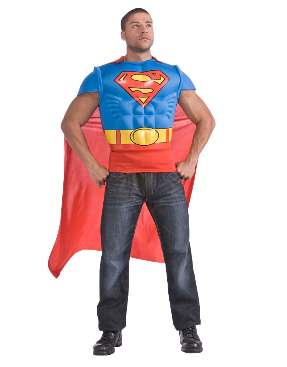 DC Comics Superman deluxe padded costume top for adults.