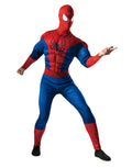 The Amazing Spider-Man deluxe padded jumpsuit costume for adults.