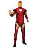 Marvel Comics Iron Man deluxe padded jumpsuit costume for adults.