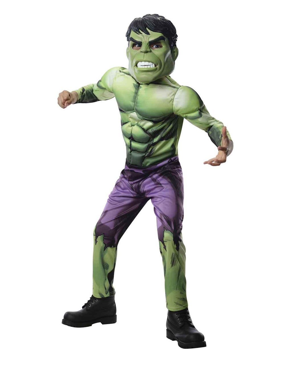 The Avengers Hulk deluxe costume for kids.