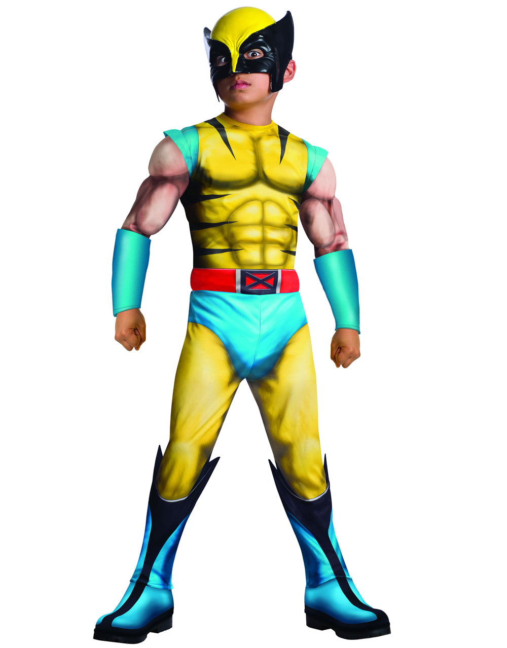Marvel Comics X-Men Wolverine deluxe padded costume for kids.