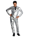 Zoolander Derek silver suit costume for adults.