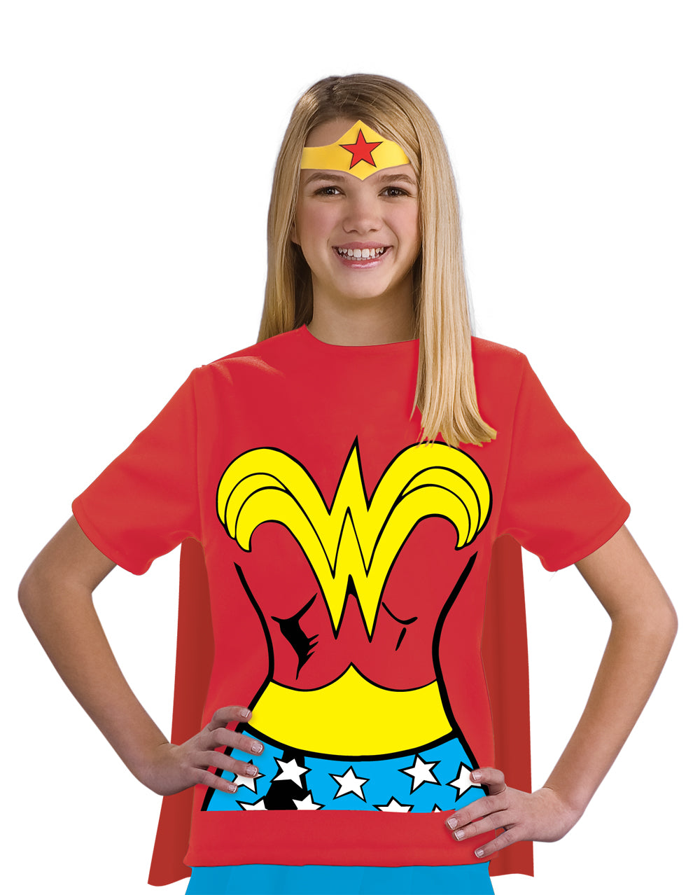DC Comics Wonder Woman costume t-shirt for kids.