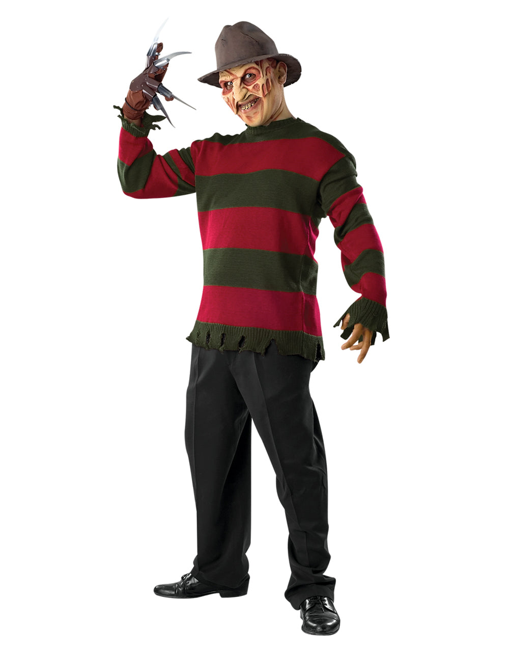 A Nightmare on Elm Street Freddy Krueger deluxe sweater costume for adults.