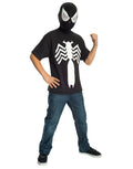 Ultimate Spider-Man black suit shirt costume for kids.