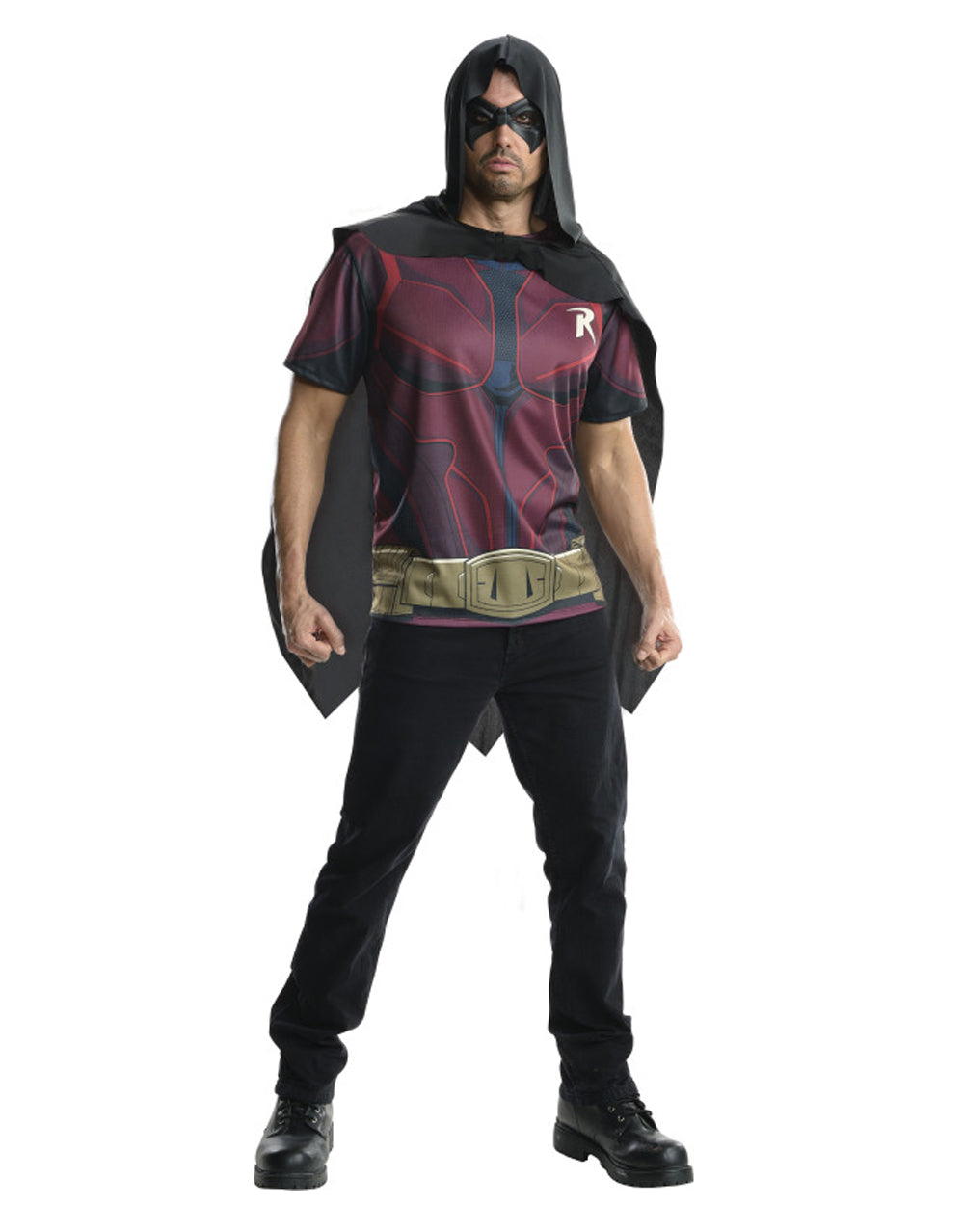 Arkham City Robin top costume for adults.