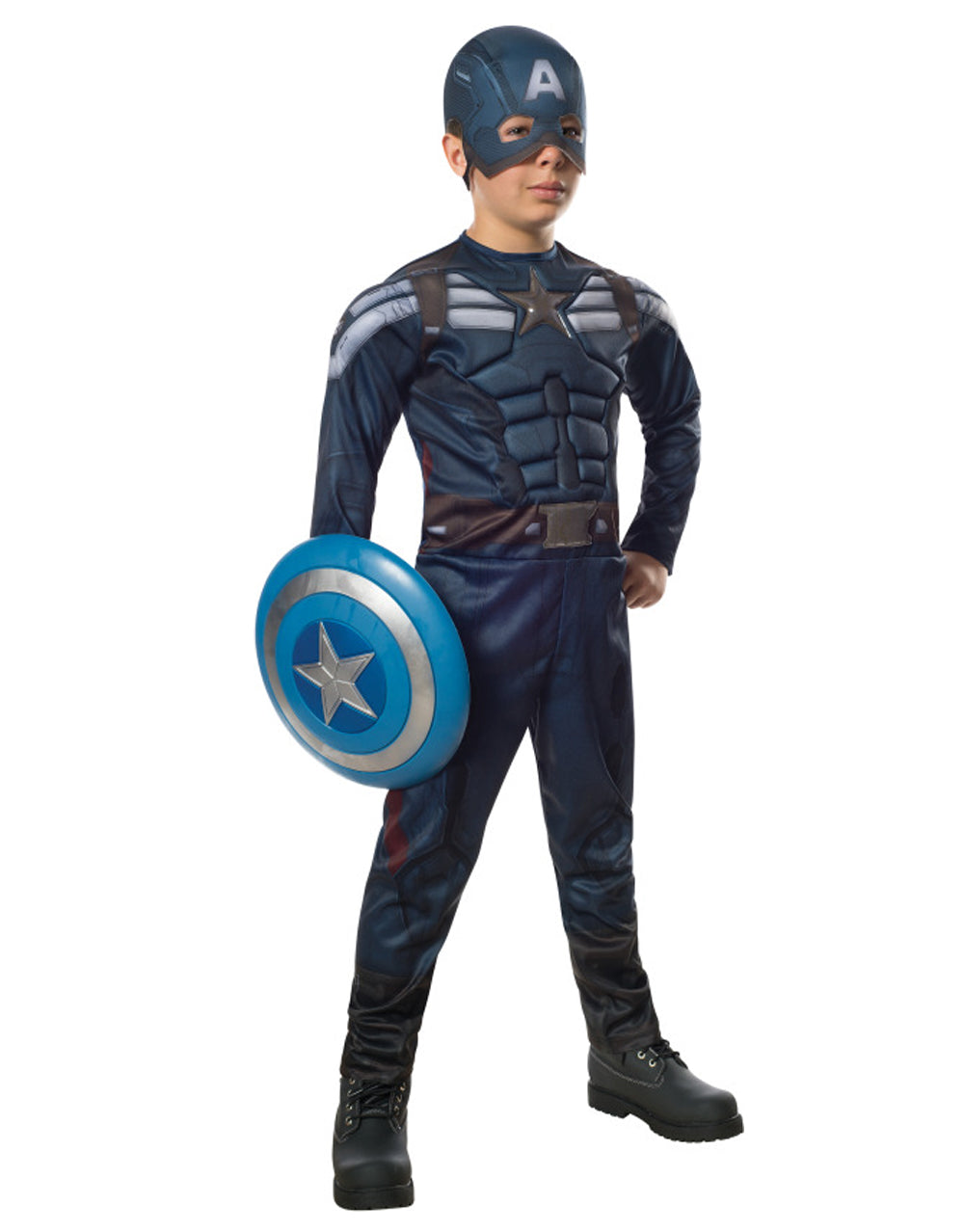 Captain America The Winter Soldier deluxe stealth costume for kids.