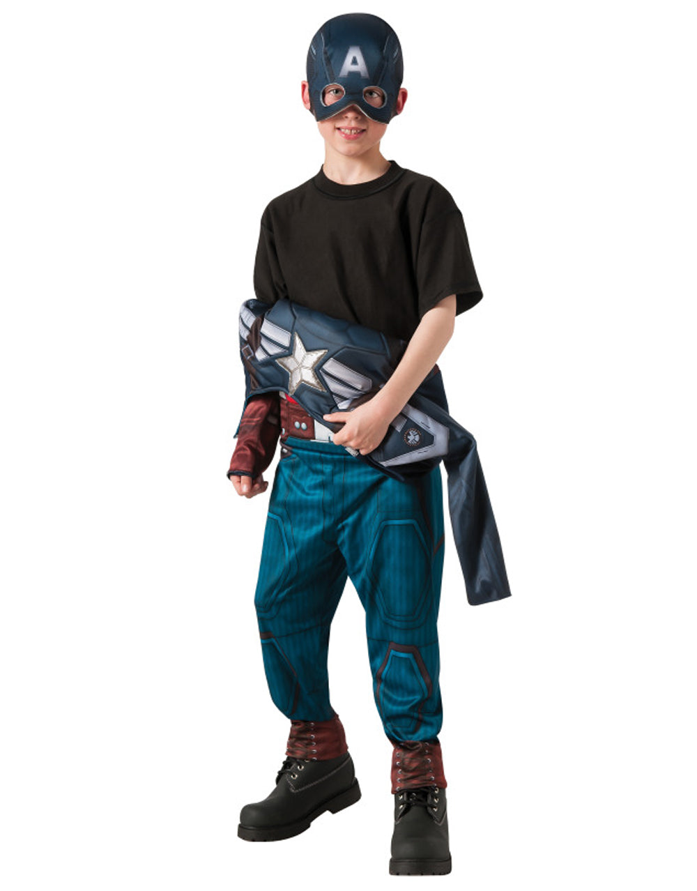 Captain America The Winter Soldier reversible costume for kids.