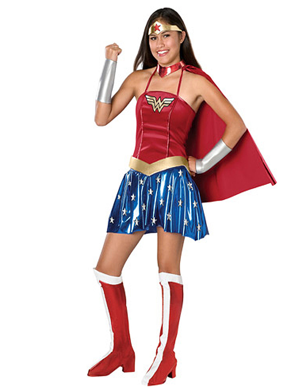 DC Comics Wonder Woman Diana Prince costume for teenager kids.