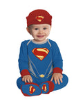 DC Comics Man of Steel Superman onesie costume for kids.
