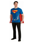 DC Comics Man of Steel Superman costume t-shirt for adults.