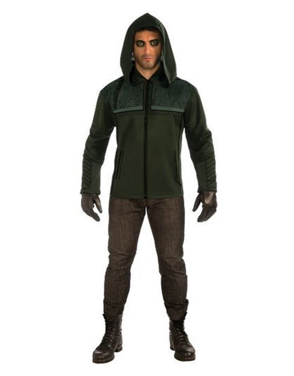 DC Comics Arrow hooded top costume for adults.