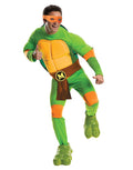 Teenage Mutant Ninja Turtles Michelangelo deluxe costume for adults.