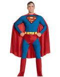 DC Comics Superman classic costume for adults.