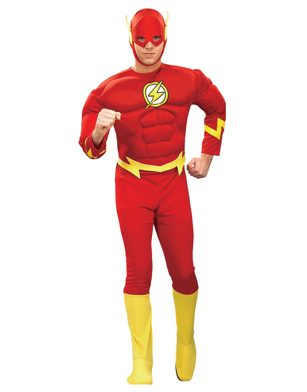DC Comics The Flash deluxe padded costume for adults.