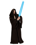 Star Wars deluxe hooded Jedi robe costume for adults.