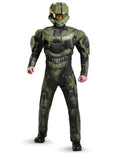 Halo Master Chief deluxe muscle costume for adults.