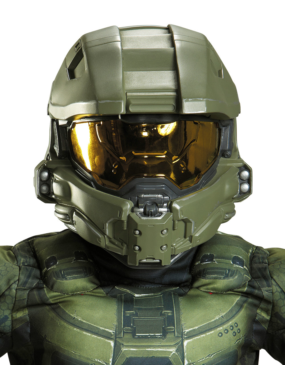 Halo Master Chief full helmet costume accessory for kids.