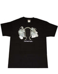 Bart Simpson I see dumb people graphic on a black adult t-shirt.