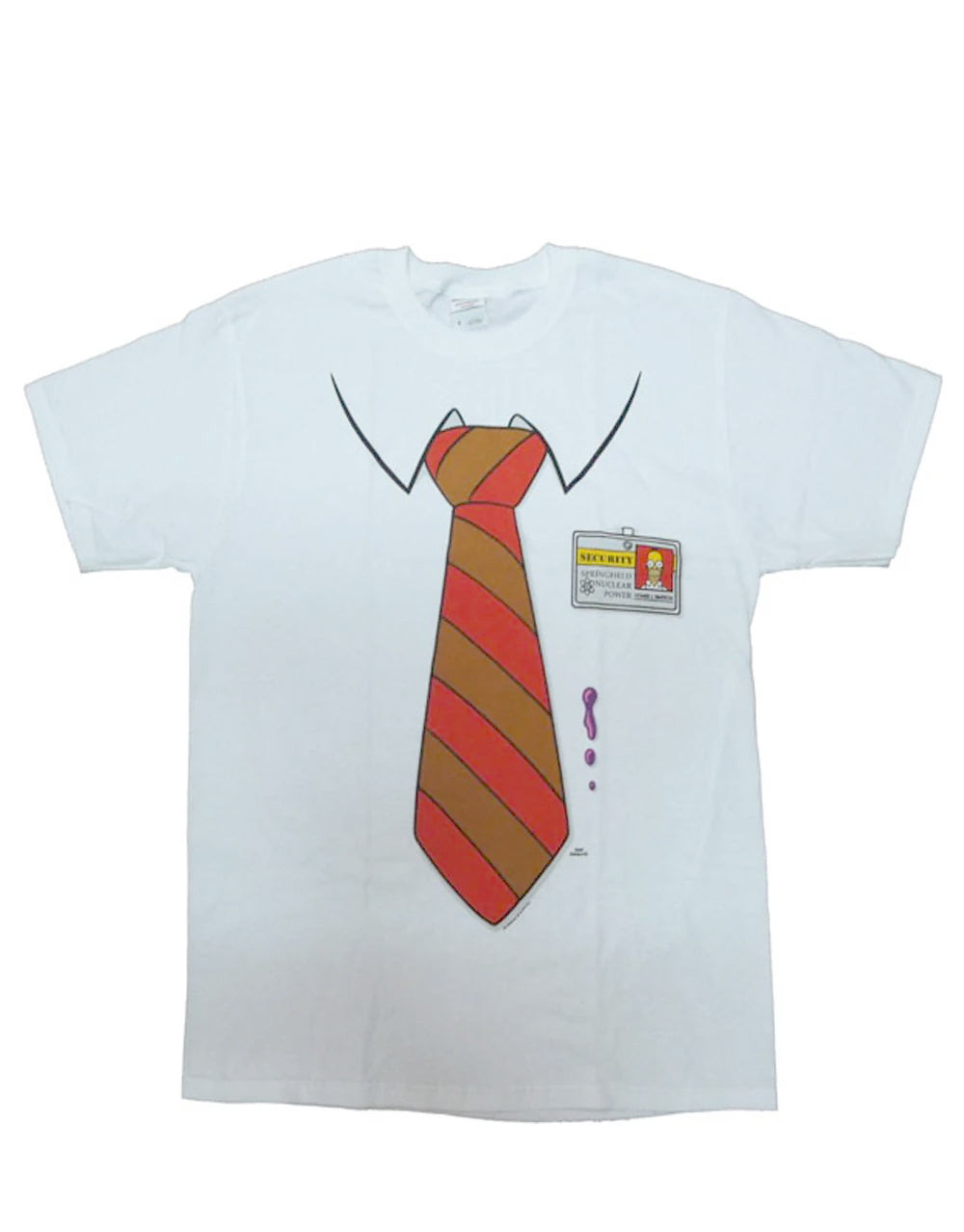 Homer costume graphic on a white adult t-shirt.