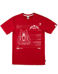 Official Star Wars Snowspeeder red T-shirt - licensed apparel