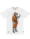 Official Star Wars Luke Skywalker pilot white T-shirt - licensed apparel