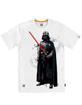 Official Star Wars Darth Vader lightsaber white T-shirt - licensed apparel