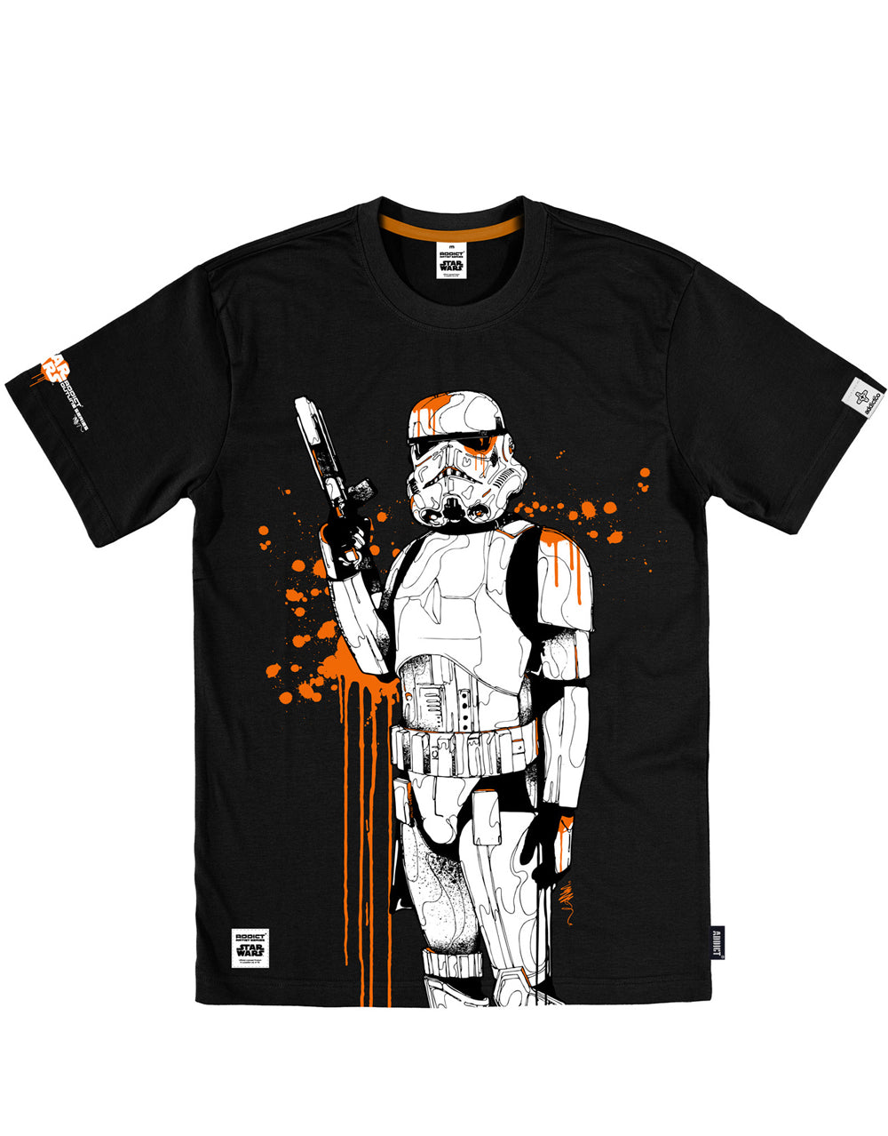 Official Star Wars Stormtrooper outline black T-shirt - licensed apparel