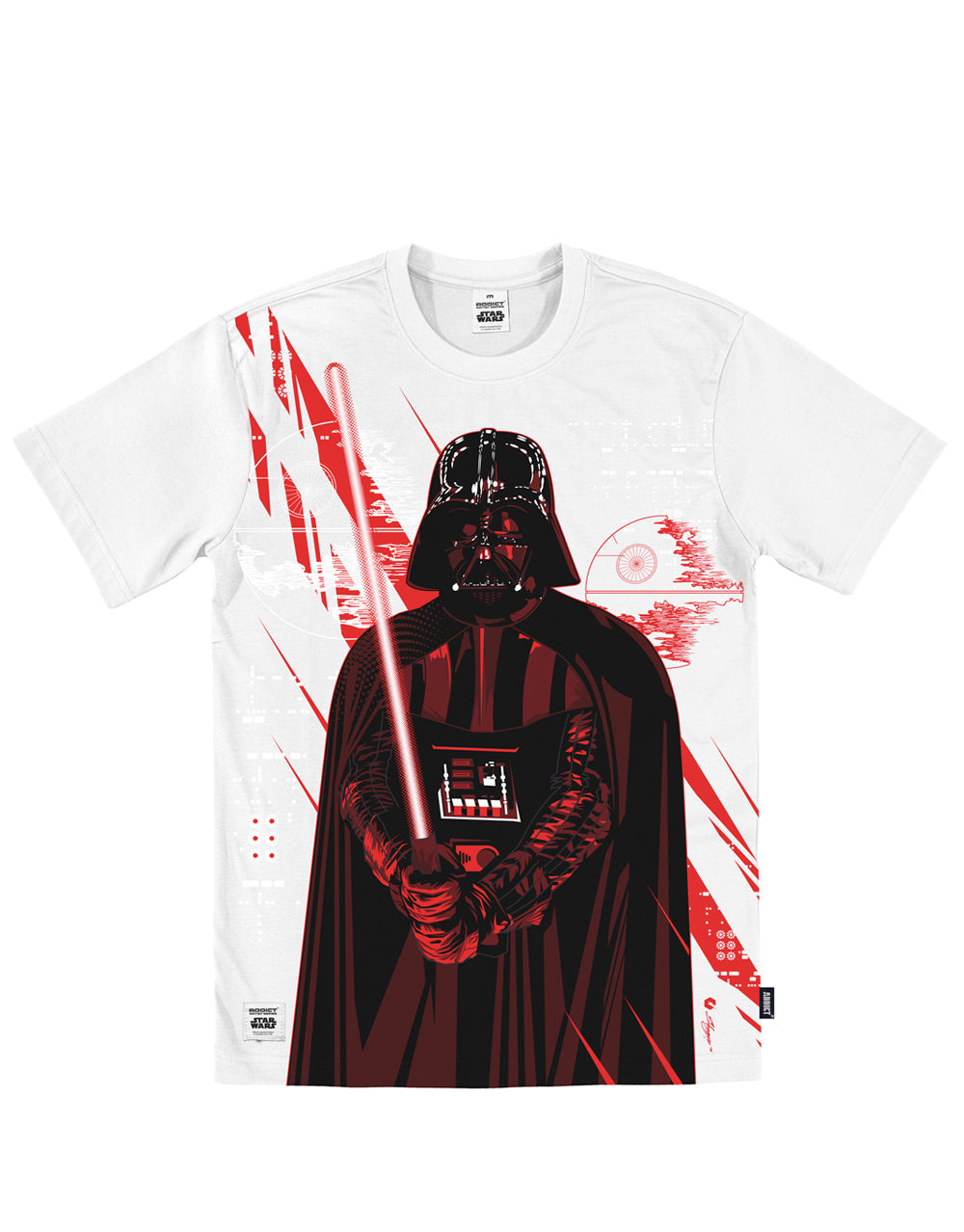 Official Star Wars Darth Vader Sith Lord white T-shirt - licensed apparel