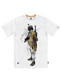 Official Star Wars Boba Fett white T-shirt - licensed apparel
