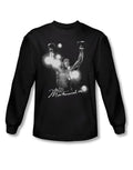 Muhammad Ali always a champion graphic on a black adult long sleeve top.