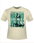Muhammad Ali wings graphic on a natural french vanilla adult t-shirt.