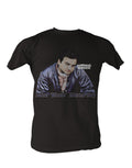 Animal House character Bluto featured on a black adult graphic t-shirt.