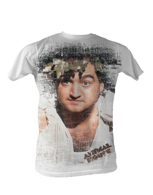 Animal House classic toga party graphic on a white adult t-shirt.