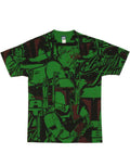 Boba Fett bring me the bounty graphic on a green adult t-shirt.